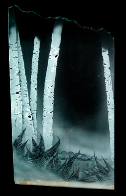 Commercial carved door