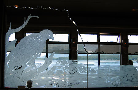 Deep carved interior partition